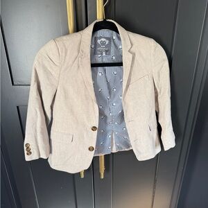 Appaman Beige Blazer with Striped Lining